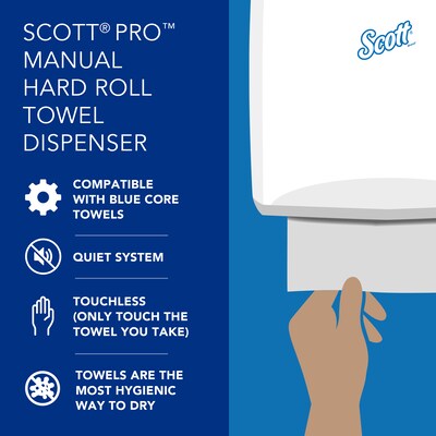 Scott Pro Manual Hardwound Paper Towel Dispenser, Black (34346)