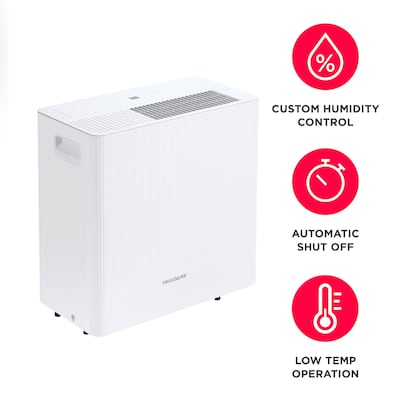 Frigidaire Energy Star 50-Pint Dehumidifier with Built-In Pump, Wi-Fi Enabled, 2-Speed, White (FHDP5033Y1)