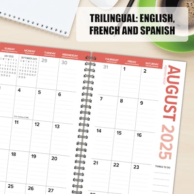 2025-2026 Willow Creek Pinstripe 3.5" x 6.5" Academic Year Weekly & Monthly Planner, Multicolored (54802)