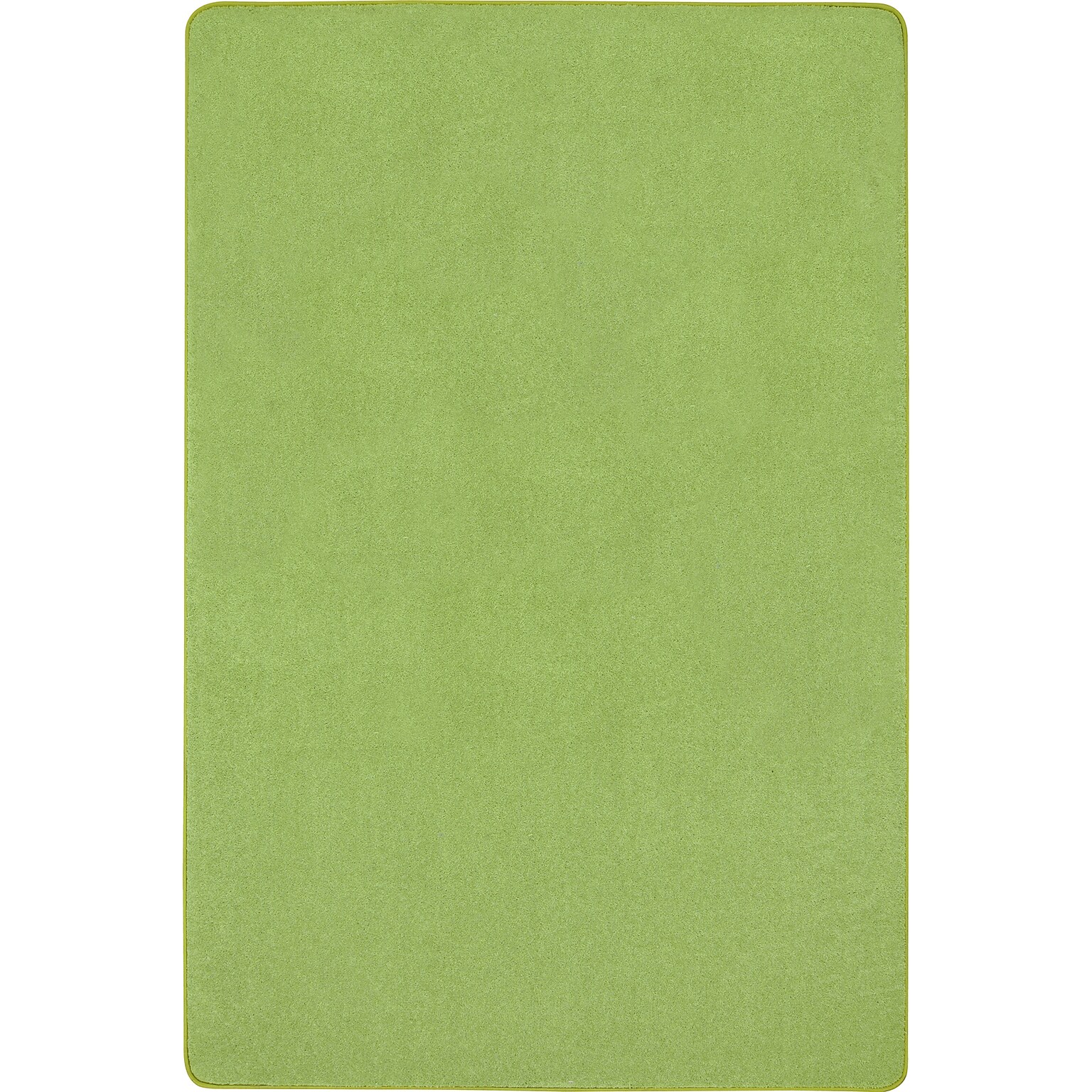 Joy Carpets Just Kidding Polyester 6 x 9 Machine Tufted Rug, Lime Green (623Q-09)