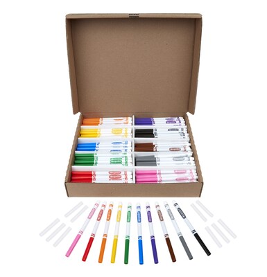 Crayola Super Tips Pastel. Set of 12 Felt Tips in a range of pastel colours