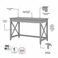 Bush Furniture Key West 48"W Writing Desk, Cape Cod Gray (KWD148CG-03)