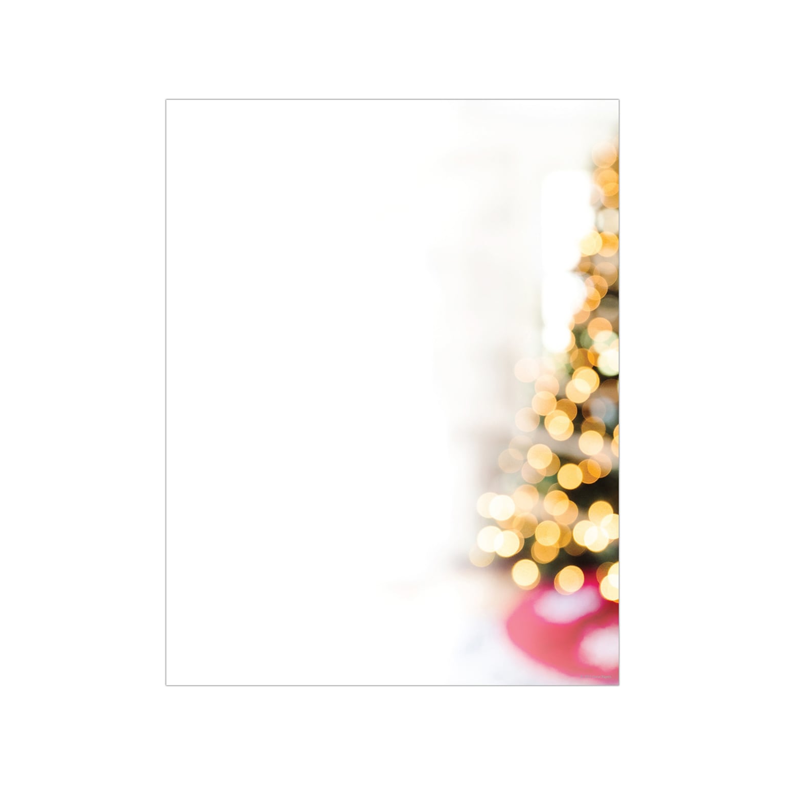 Great Papers Lit Christmas Tree Holiday Letterhead, Multicolor, 50/Pack (2023043)