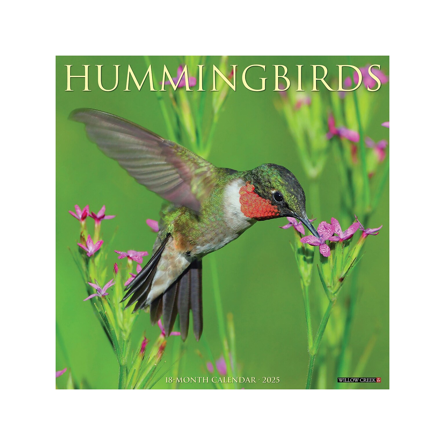 2025 Willow Creek Hummingbirds 12 x 12 Monthly Wall Calendar (43400)