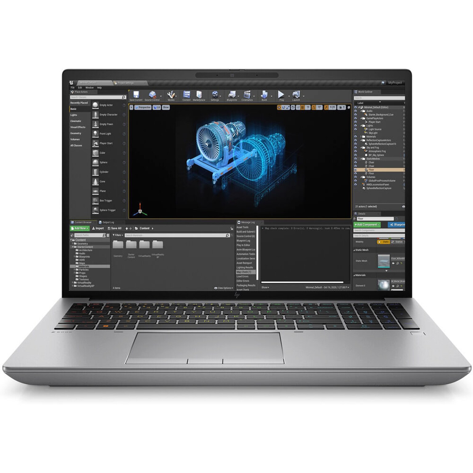 HP ZBook Fury G10 16 LCD Laptop, Intel Core i9-13950HX, 2.2GHz, 1TB SSD, Backlit Keyboard, Windows 11 Pro, Silver