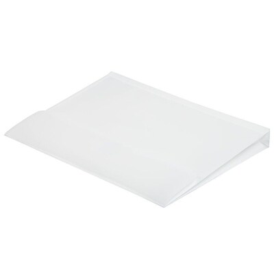 JAM Paper Premium Plastic Document File, 1 Pocket, Letter, White, 3/Pack (218V1whx3)