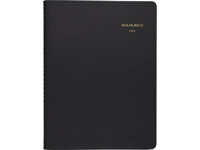 2024 AT-A-GLANCE 9 x 11 Monthly Planner, Black (70-260-05-24)