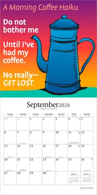 2026 Brush Dance But First Coffee 12" x 12" Monthly Wall Calendar (9798330706501)