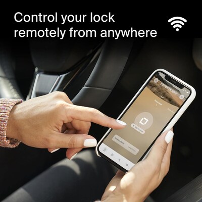 Level Lock + Connect WiFi & Bluetooth Replacement Deadbolt Smart Lock, Matte Black (C-F14U-S1)