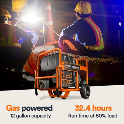 Generac Power Systems XD5000E Portable Generator, Electric/Recoil Start, Diesel, 5000 Watts (6864)