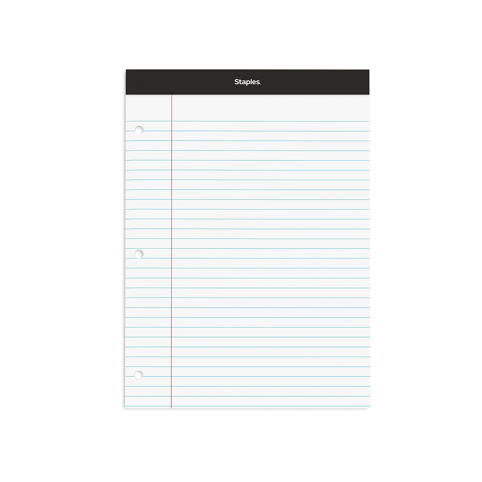 Staples Double-Sheet Notepad, 8.5 x 11.75, Letter Size, White, 100 Sheets/Pad (20-244)