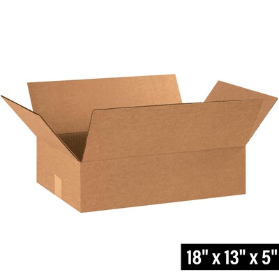 18 x 13 x 5 Shipping Boxes, 32 ECT, 25/Bundle (18135)