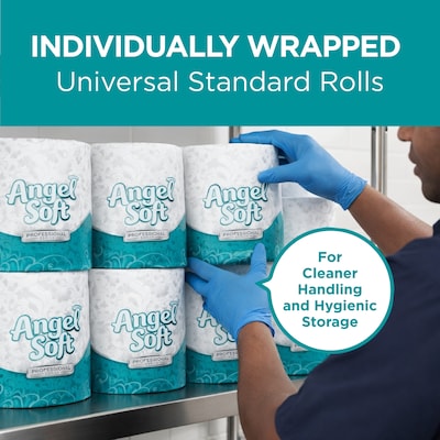 Angel Soft Professional Series Recycled Toilet Paper, 2-ply, White, 450 Sheets/Roll, 80 Rolls/Case (16880)