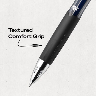 uniball 207 Retractable Gel Pens, Medium Point, 0.7mm, Blue Ink, 36/Pack (1921064)