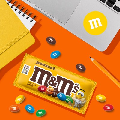 M&M's Peanut Milk Chocolate Pieces, 1.74 oz., 48/Box (MMM01232)