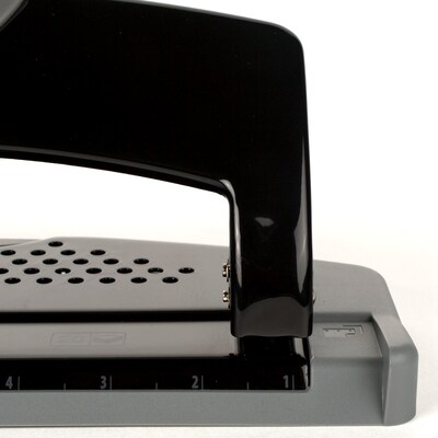 Swingline® SmartTouch™ Low Force 3-Hole Punch, 20 Sheet Capacity, Black/Gray (A7074133)