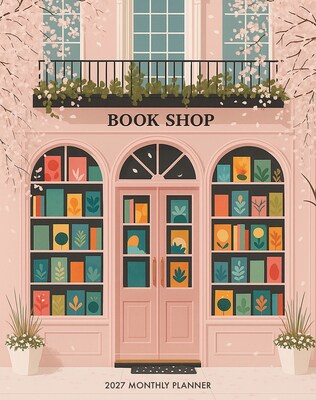 2027 Willow Creek Bookshop Bliss 7.5 x 9.5 Monthly Desk Calendar, Assorted Colors (65730)