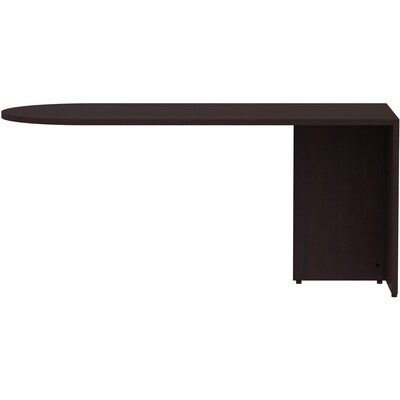 Lorell Essentials 29H x 66W Desk Peninsula, Espresso (LLR18262)