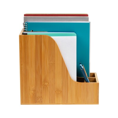 Mind Reader 3-Compartment Desk Organizer, Brown (BMAG-BRN)