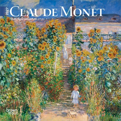2027 BrownTrout Claude Monet 7 x 7 Monthly Wall Calendar (9798330709540)
