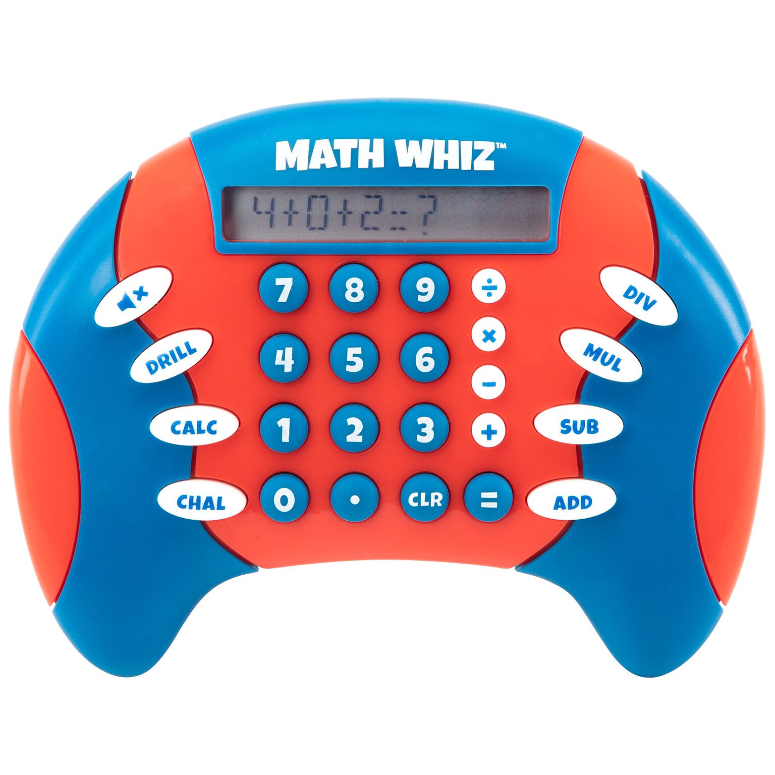 Educational Insights Math Whiz Electronic Flash Card Game, Red/Blue (8897)