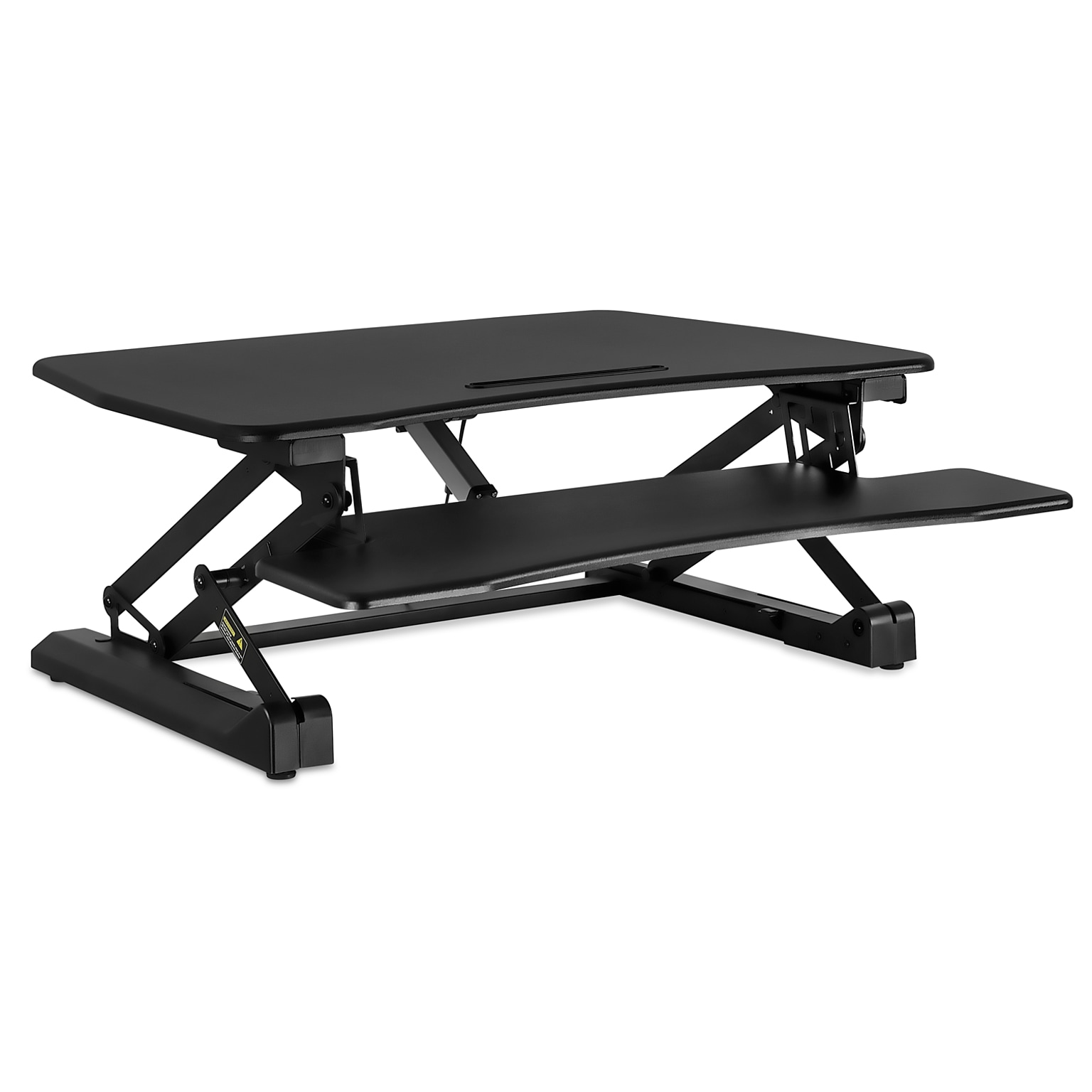 Mount-It! 36W Electric Adjustable Standing Desk Converter with USB Charging Port, Black (MI-7927E)