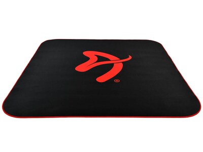 Arozzi ZONA Quattro Collection Carpet & Hard Floor Chair Mat, Black/Red (AZ-ZONA-QTRO-BKRD)