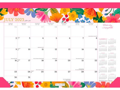 2023-2024 Plato Bonnie Marcus 15.5 x 11 Academic & Calendar Monthly Desk Pad Calendar (97819754573