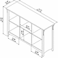 Bush Furniture Salinas 6 Cube Organizer, Cape Cod Gray (SAB148CG-03)