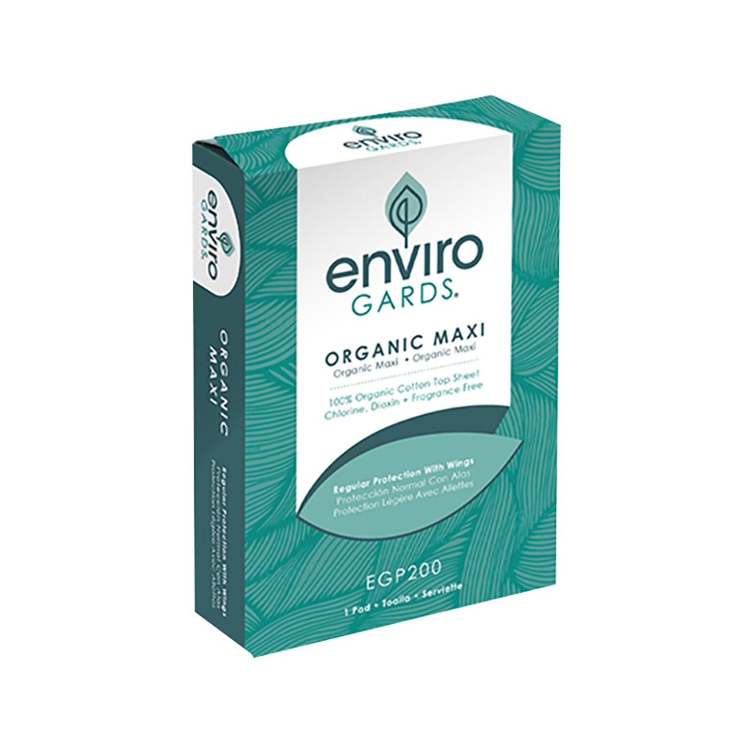 HOSPECO Enviro Gards Organic Maxi Pad, 200/Carton (EGP200)