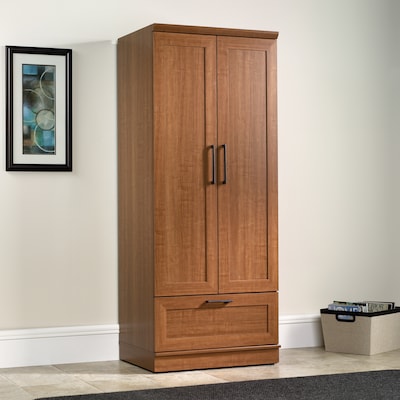 Sauder HomePlus 71 H Storage Armoire with 1 Shelves Sienna Oak Finish finish (411802)