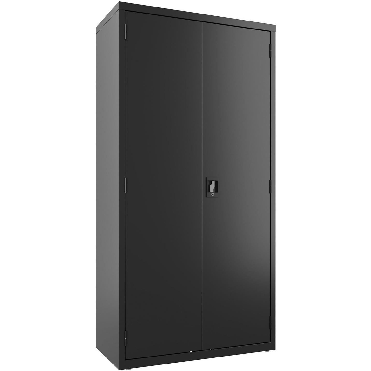 Lorell Fortress Series 72 Steel Wardrobe Storage Cabinet With 2-Shelves, Black (LLR03088)
