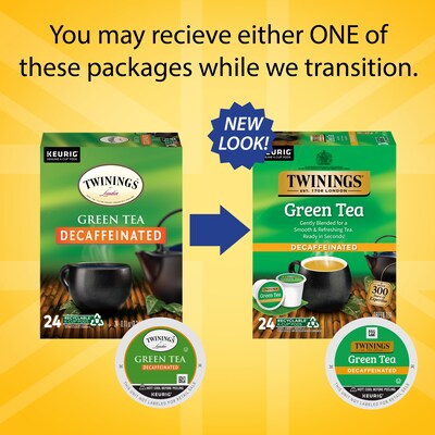 Twinings Decaf Green Tea, Keurig® K-Cup® Pods, 24/Box (TNA90557)