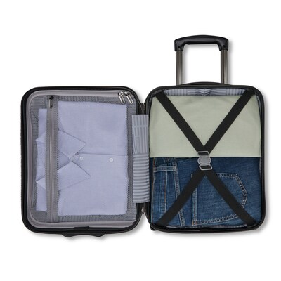 American Tourister Fathead 2-Piece Hardside Spinner Luggage Set, Black (155427-1041)