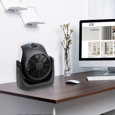 Techni Home Dual Comfort 2-in-1 Desk Fan, 2 Speed, Black (RTA-21H-FAN)