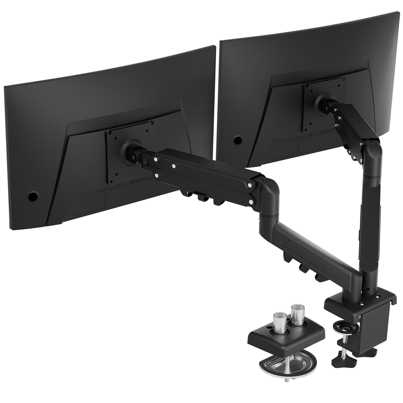 FlexiSpot MA1 Adjustable Dual Arms, Up to 32 Monitors, Black (MA1B-D-DP)