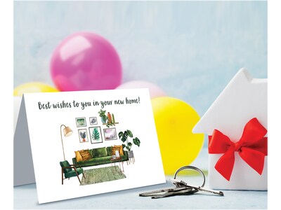 Better Office New Home Congratulations Cards with Envelopes, 4" x 6", Assorted Colors, 50/Pack (64621-50PK)