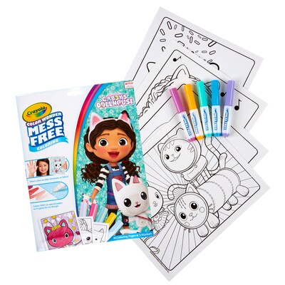 Crayola Color Wonder: Gabbys Dollhouse Coloring Book, 18 Pages, 2 Sets/Bundle (BIN752835-2)