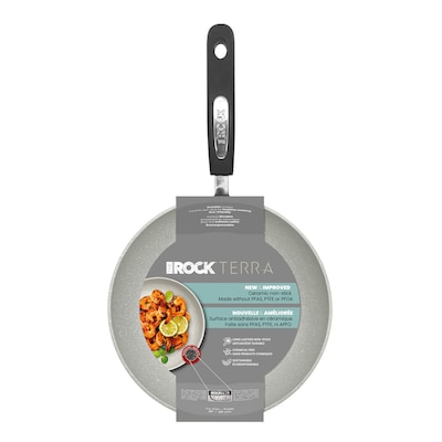 THE ROCK by Starfrit Terra Ceramic 10" Frying Pan, Gray (034743-004-0000)
