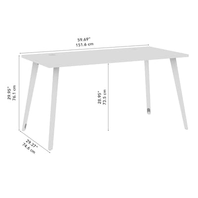Bush Business Furniture Vista 60"W Computer Desk, Black Walnut (VSD160BW)