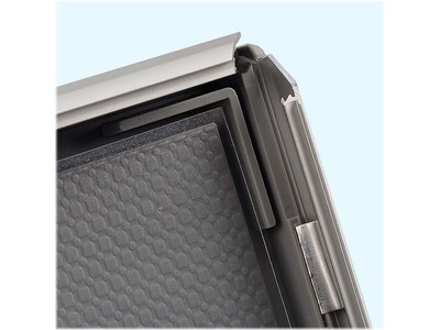Azar Poster Holder, 24" x 36", Silver Aluminum (300234-SLV)