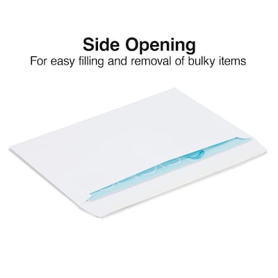 Staples® Gummed Flap Side-Opening Booklet Envelopes; 6 x 9, White Wove, 250/Box (472852/19306)