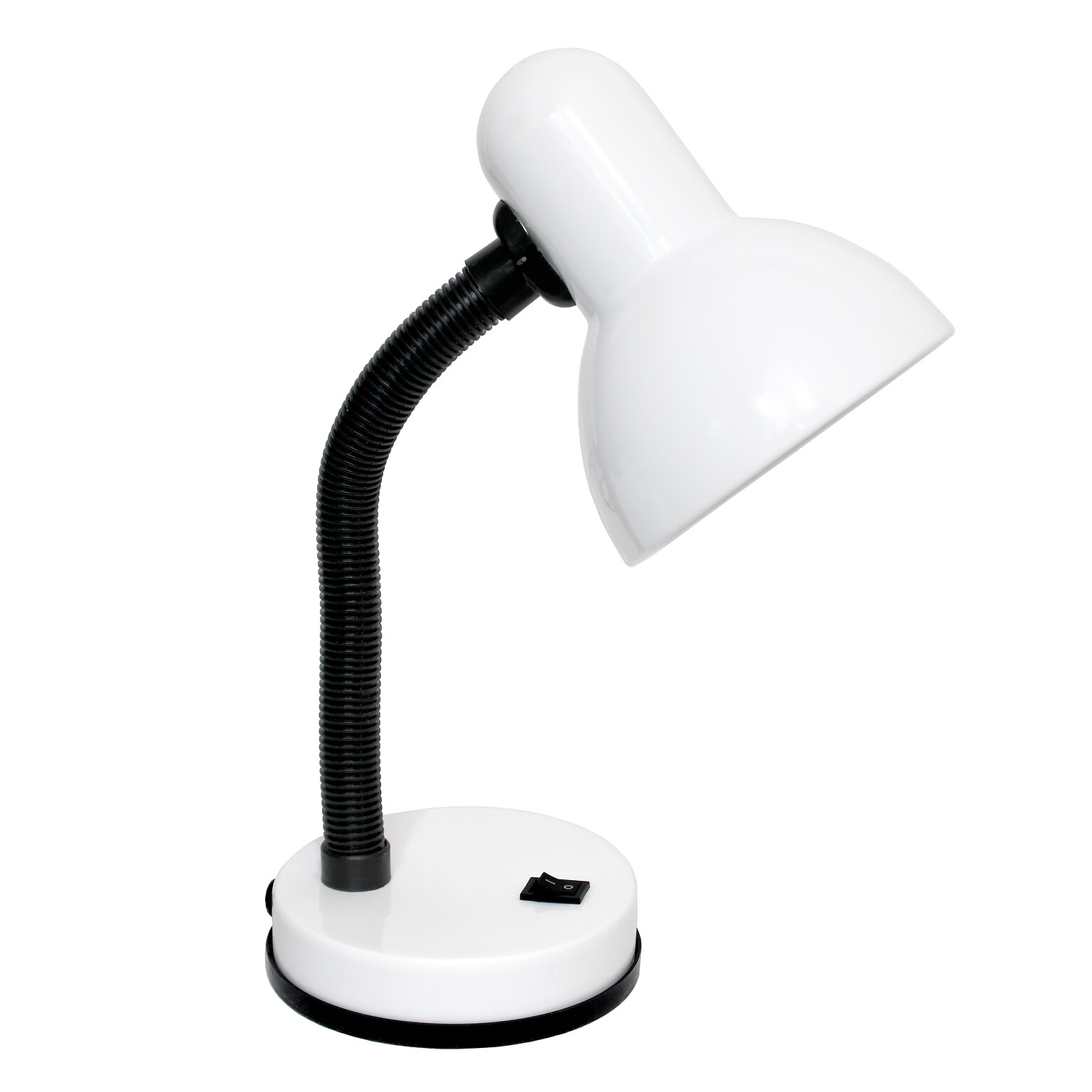 Simple Designs LED Desk Lamp, 14.25, White Metal, 12/Pack (LD1003-WHT-12PK)