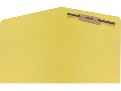 Medical Arts Press Reinforced End Tab File Folder, Straight Cut, Letter-Size, Yellow, 50/Box (S-01501-YLW)