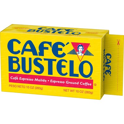 Café Bustelo Espresso Ground Coffee, Dark Roast, 10 oz., Each (BUS1720)