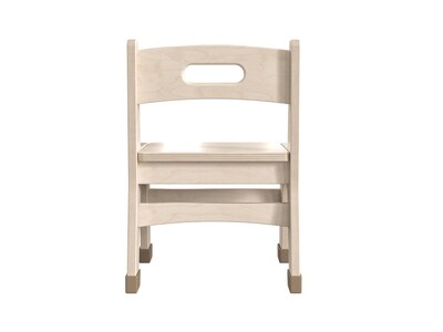 Flash Furniture Bright Beginnings Wooden Classroom Chair, Brown, 2 Pieces/Set (MK-KE24428-GG)