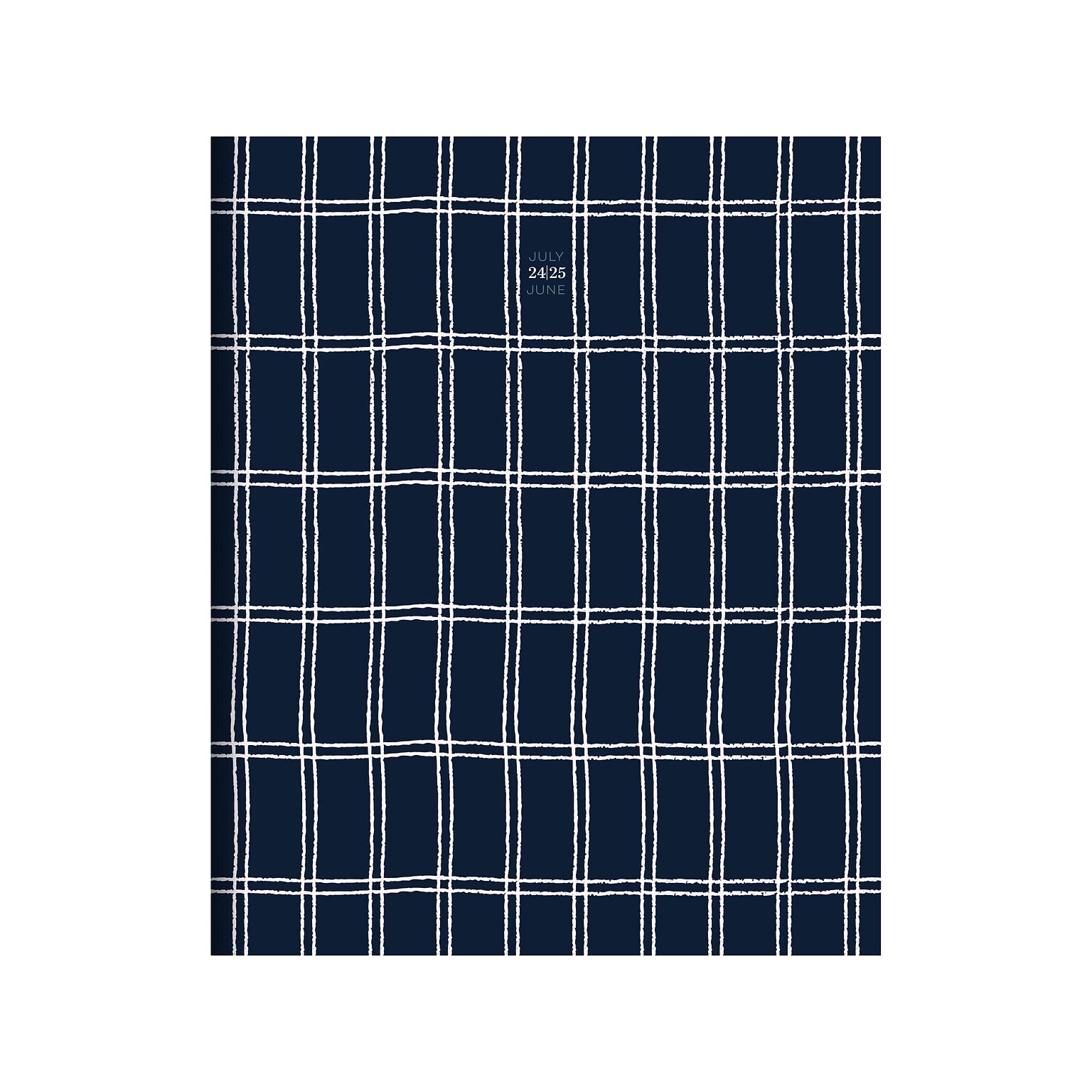 2024-2025 TF Publishing Navy Grid 9 x 11 Academic Monthly Planner, Paperboard Cover, Navy/White (AY25-4510)