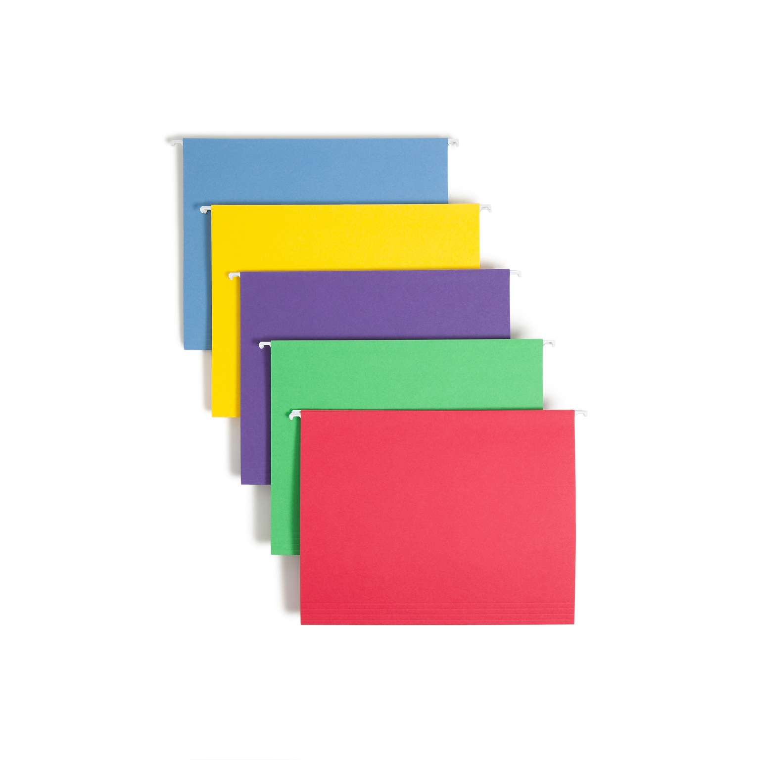 Smead Recycled Hanging File Folder, 3-Tab Tab, Letter Size, Assorted Colors, 25/Box (64020)