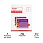 Staples® Matte Postcards, 5.5" x 4.25", White, 200/Box (12496)