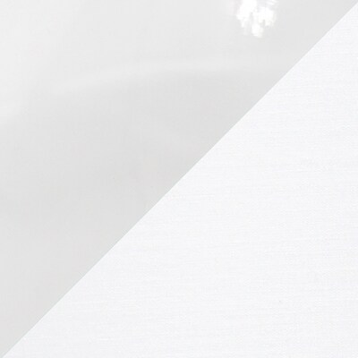 Simple Designs Glass Table Lamp Fabric Shade, Clear with White Shade (LT2064-CLW)